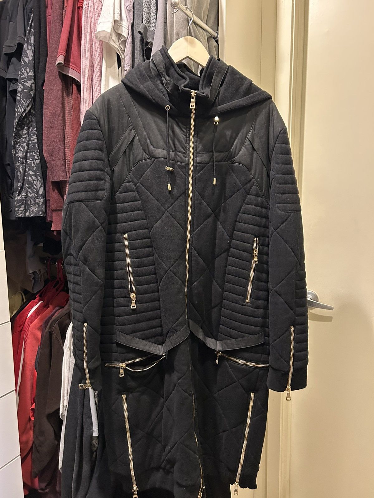 Balmain Mens Balmain Winter Coat Size US M / EU 48-50 / 2 - 1 Thumbnail