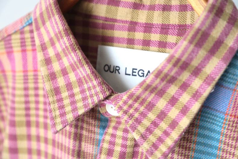 Our Legacy Our Legacy size48 Pink flannel plaid shirt Size US M / EU 48-50 / 2 - 3 Thumbnail