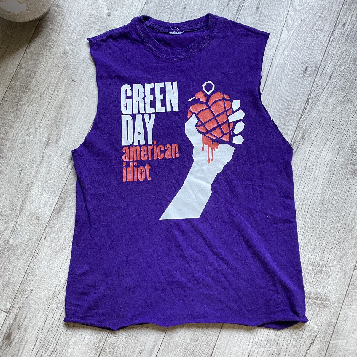 Band Tees VINTAGE GREEN DAY AMERICAN IDIOT GRENADE HEART PURPLE TANK Size US M / EU 48-50 / 2 - 1 Thumbnail