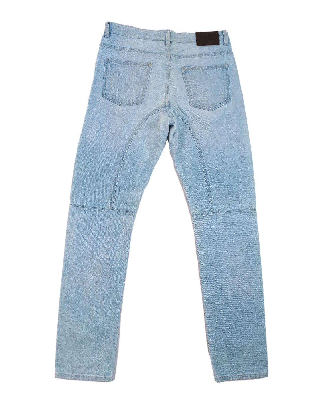 Belstaff Belstaff Straight Leg Biker Jeans Light Blue Denim W31 L32 Size US 31 - 2 Thumbnail