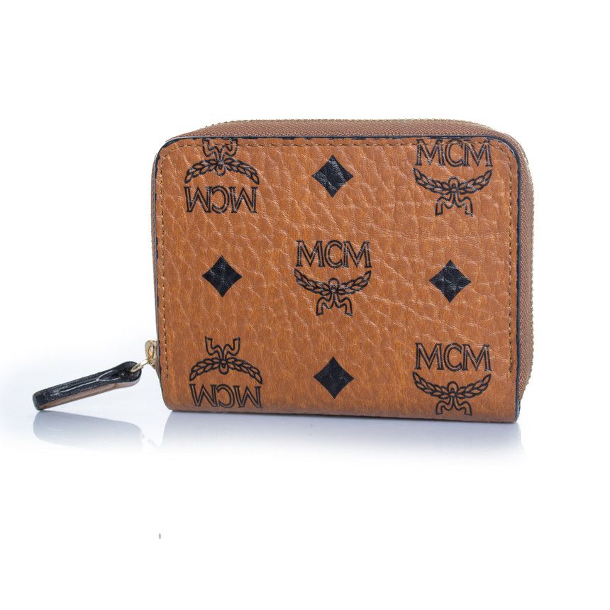 MCM MCM, brown zip around wallet in monogram Size ONE SIZE - 2 Thumbnail