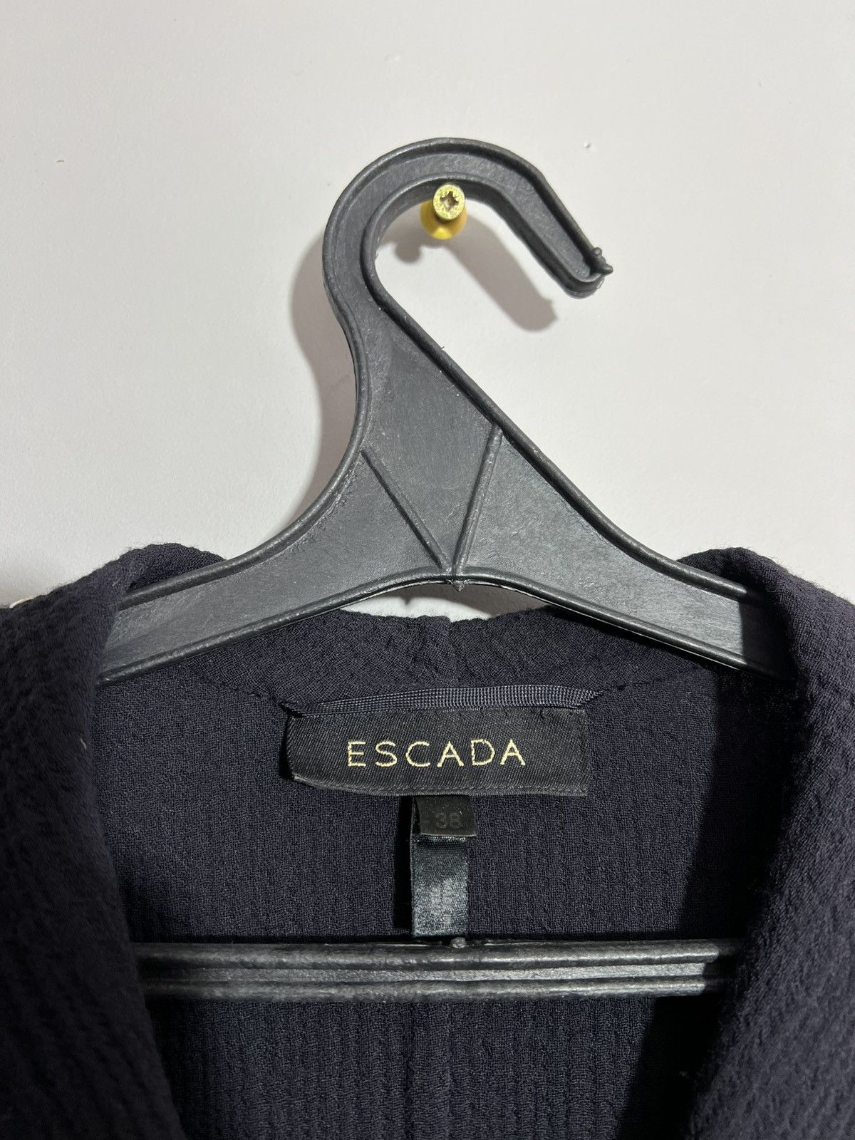 Escada Escada Navy Blue Blazer Three Button Size XS / US 0-2 / IT 36-38 - 6 Thumbnail