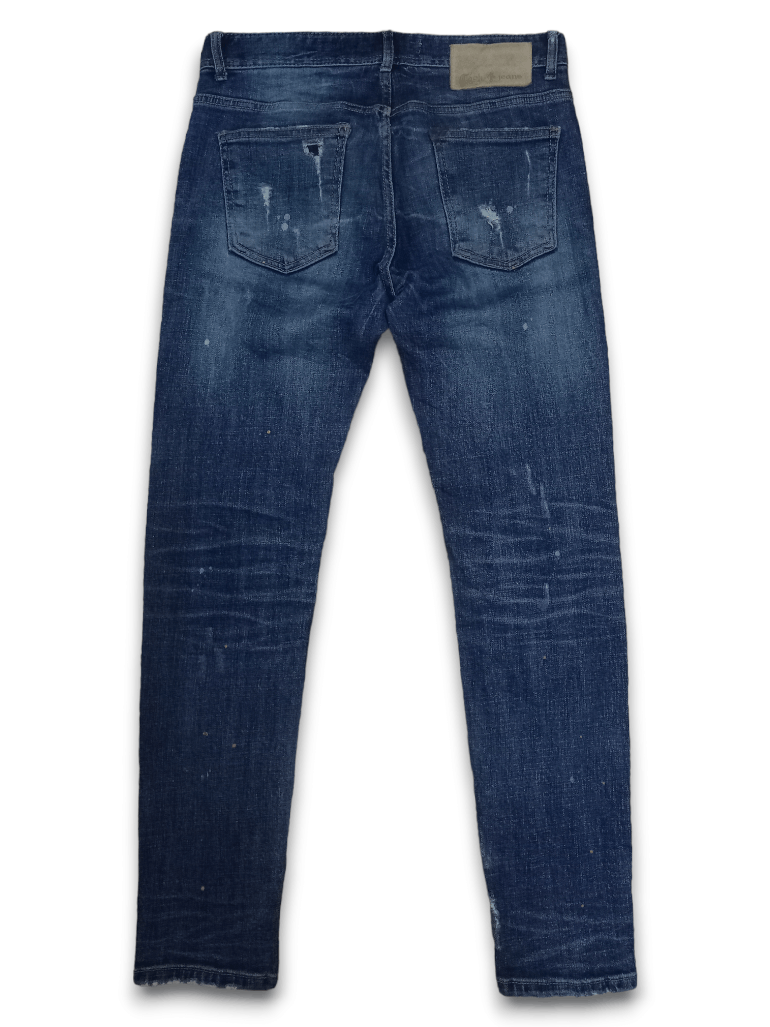 Japanese Brand Vintage Japanese Brand Blue Wash Painted Splatter Jeans Size US 30 / EU 46 - 4 Thumbnail
