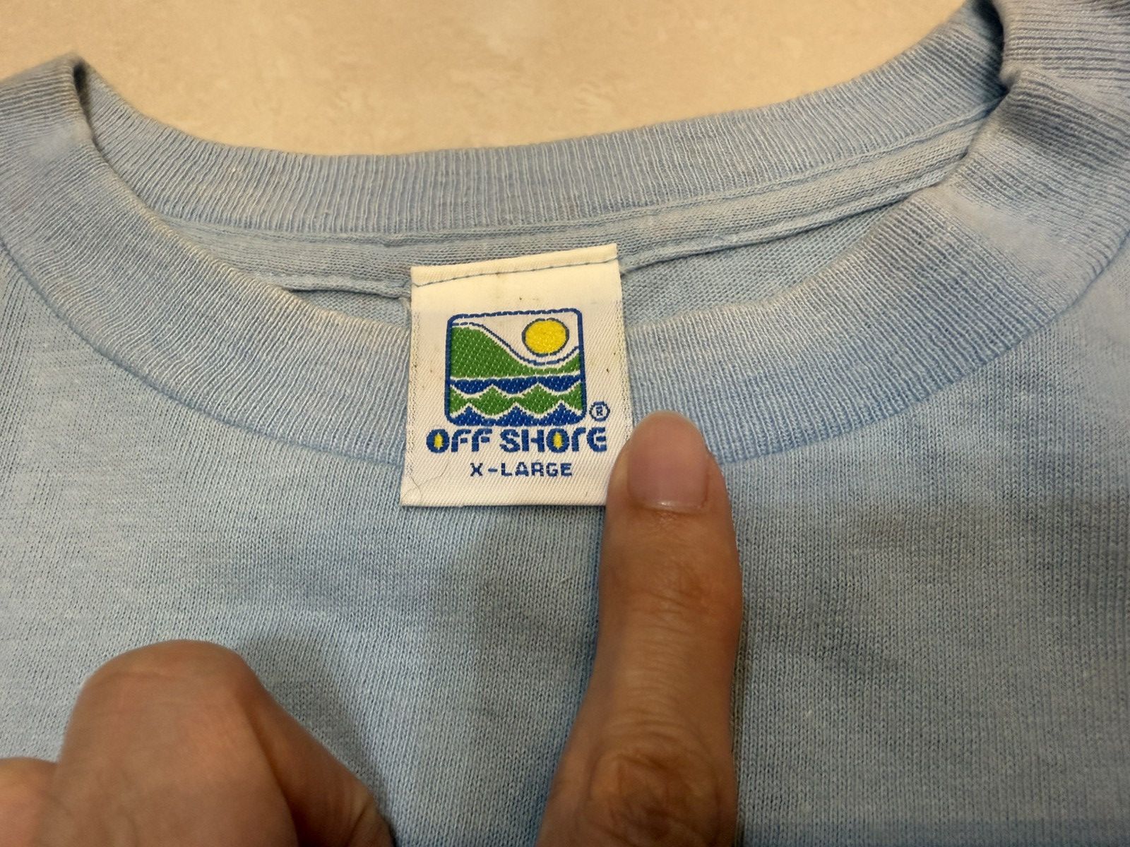 Ocean Pacific × Vintage Vintage 90s Off Shore Big Surf T-Shirt Ocean Pacific Size US XL / EU 56 / 4 - 5 Thumbnail