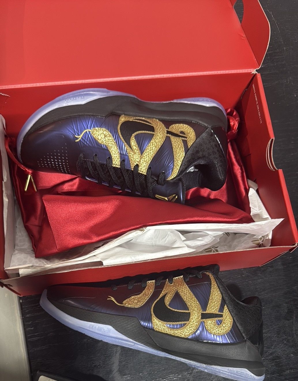Nike NIKE KOBE V EGGPLANT / BLACK Size US 8 / EU 41 - 5 Thumbnail