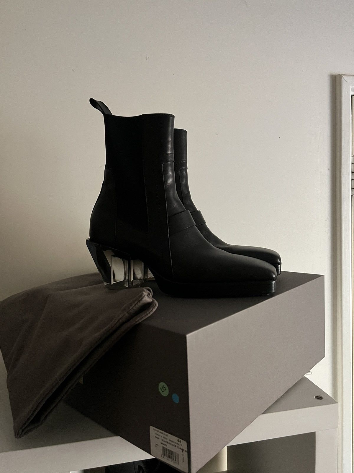 Rick Owens Black Bogun Boots Rick Owens