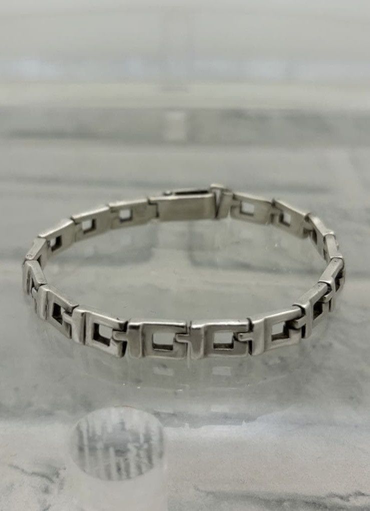Gucci GUCCI Tom Ford 925 Silver G Logo Wrist Bracelet Chain Demna Size ONE SIZE - 2 Thumbnail