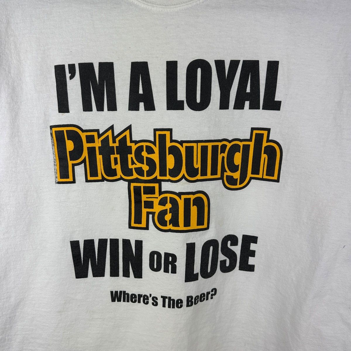 Vintage Vintage Y2K Im A Pittsburgh Fan Win Or Lose Shirt Size US XL / EU 56 / 4 - 2 Thumbnail