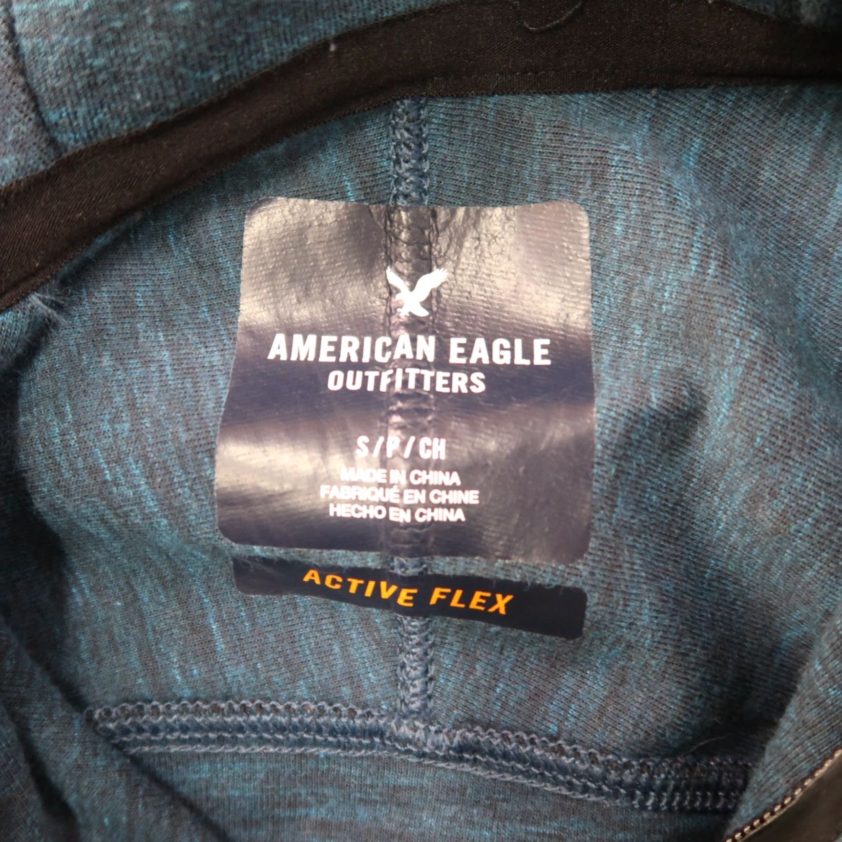 American Eagle Outfitters American Eagle Hoodie Men’s small blue Hooded Sweatshirt Full zip active flex Size US S / EU 44-46 / 1 - 4 Thumbnail