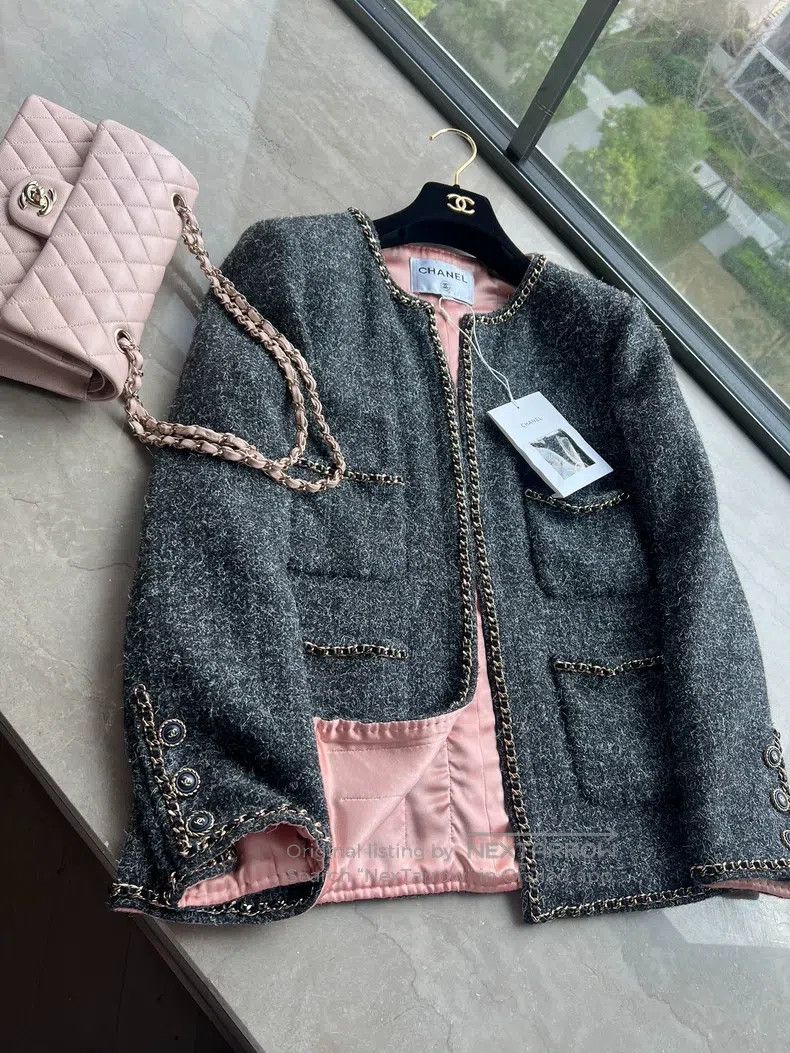 Chanel Chanel 19b pink no chain jacket Size XXS / US 00 / IT 34 - 1 Thumbnail