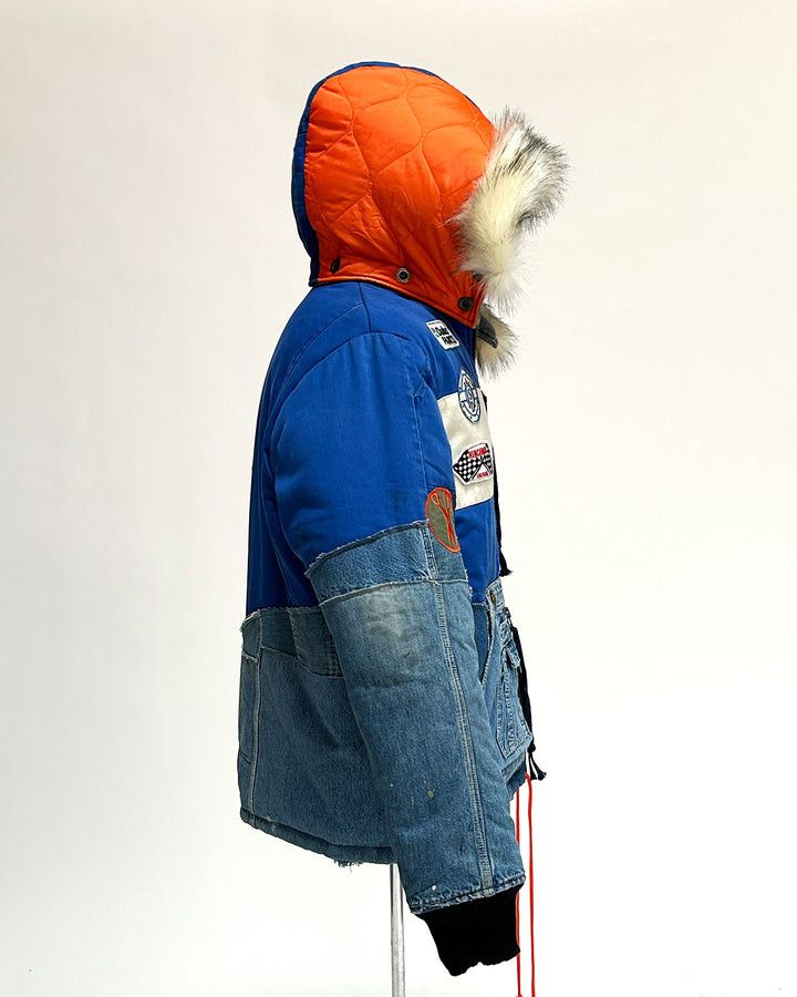 Greg Lauren $3500 Greg Lauren Racer Retro Puffy Jacket Size US XXL / EU 58 / 5 - 4 Thumbnail