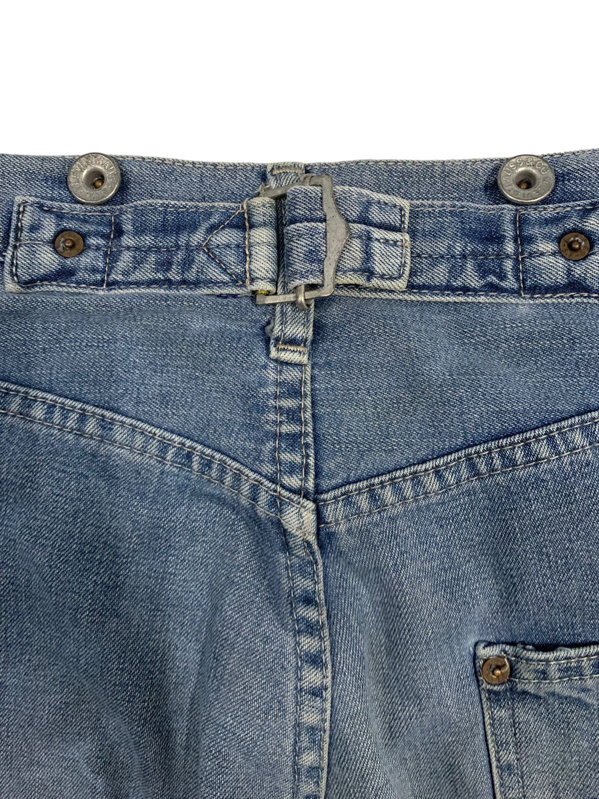 Levi's Vintage 90s Levis Faded Buckle Back Baggy Distressed Jeans Size US 34 / EU 50 - 14 Thumbnail
