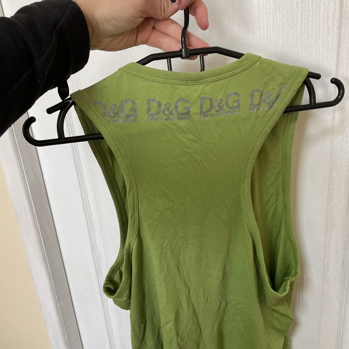 Japanese Brand × Vintage DOLCE GABANNA D&G green SLEEVELESS TANK TOP shirt tee Size US XL / EU 56 / 4 - 6 Thumbnail