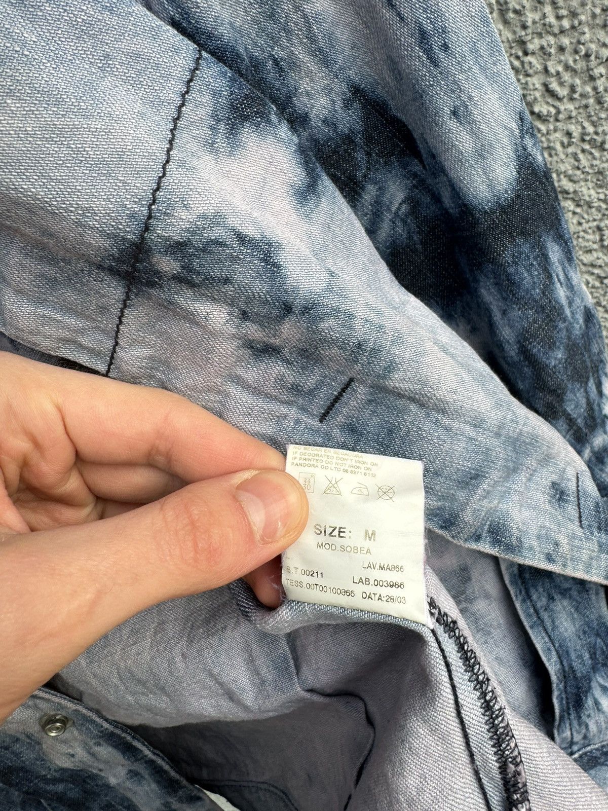 Diesel × Japanese Brand Diesel Denim Tie Dye Jacket Mod.Sobea Size M / US 6-8 / IT 42-44 - 15 Thumbnail
