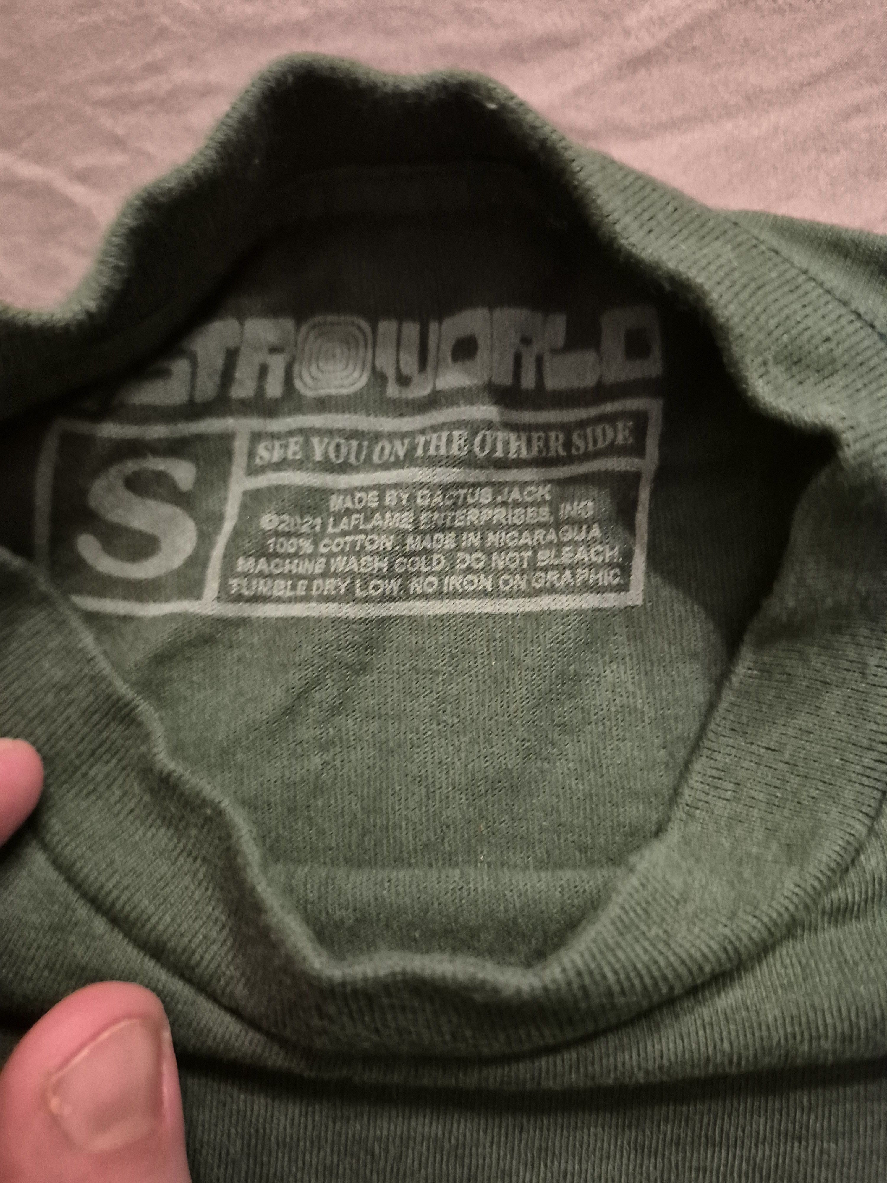 Travis Scott Travis Scott AstroWorld Green Tour Tee Size Small Size US S / EU 44-46 / 1 - 3 Thumbnail