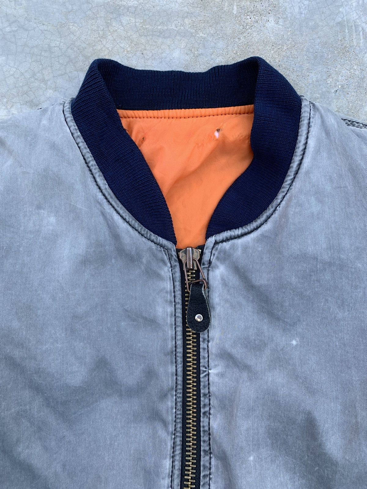 Vintage 🫐 Faded Ma-1 Bomber Jacket Size US M / EU 48-50 / 2 - 16 Thumbnail
