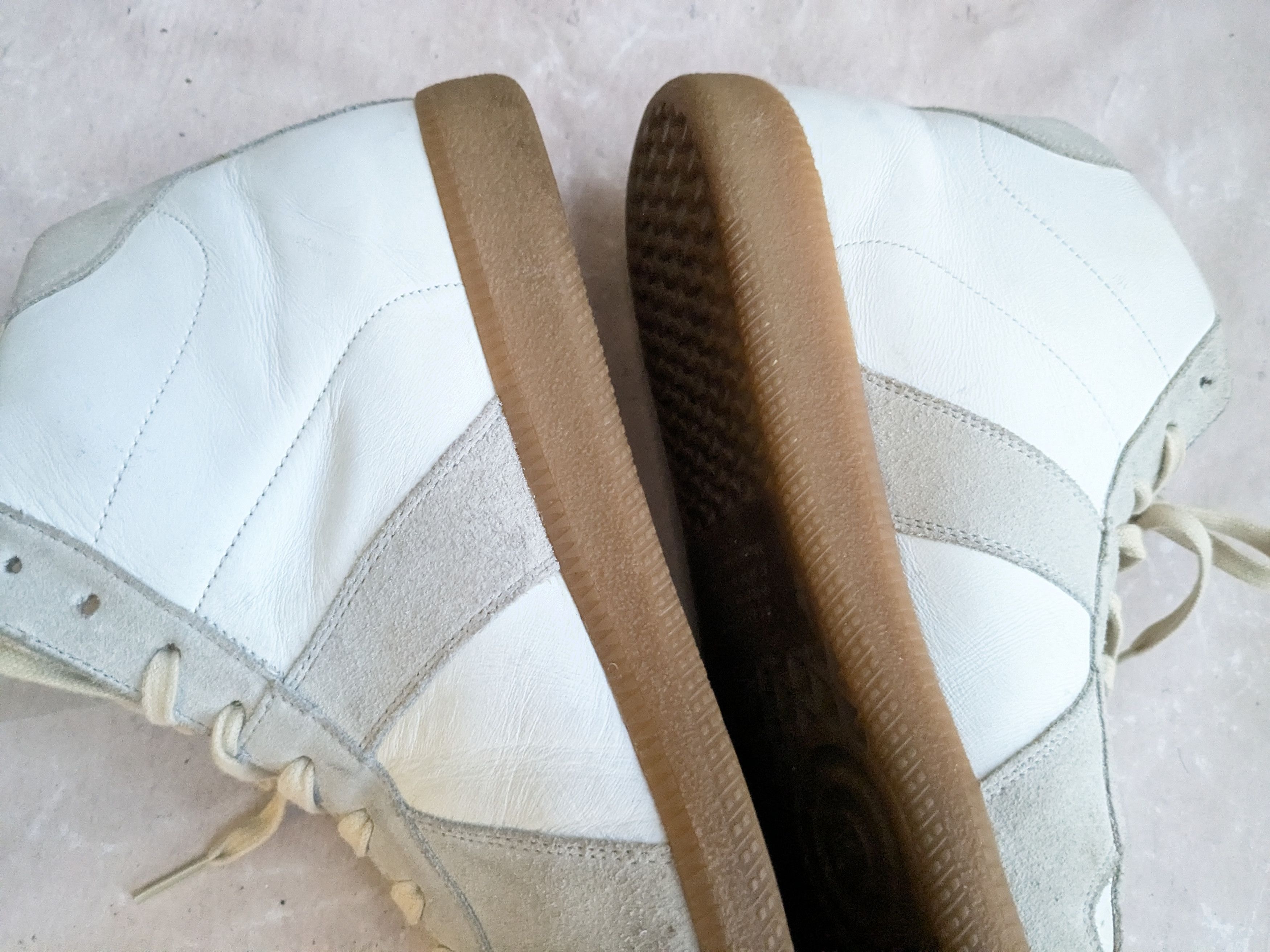 Maison Margiela Maison Margiela Replica GAT White Gray 11 44 High Tops Size US 11 / EU 44 - 13 Thumbnail