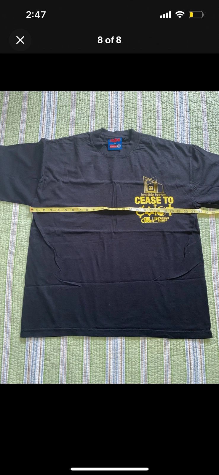 A24 × Online Ceramics The Curse A24 Online Ceramics Cease to Exist Tee shirt Large Size US L / EU 52-54 / 3 - 8 Thumbnail