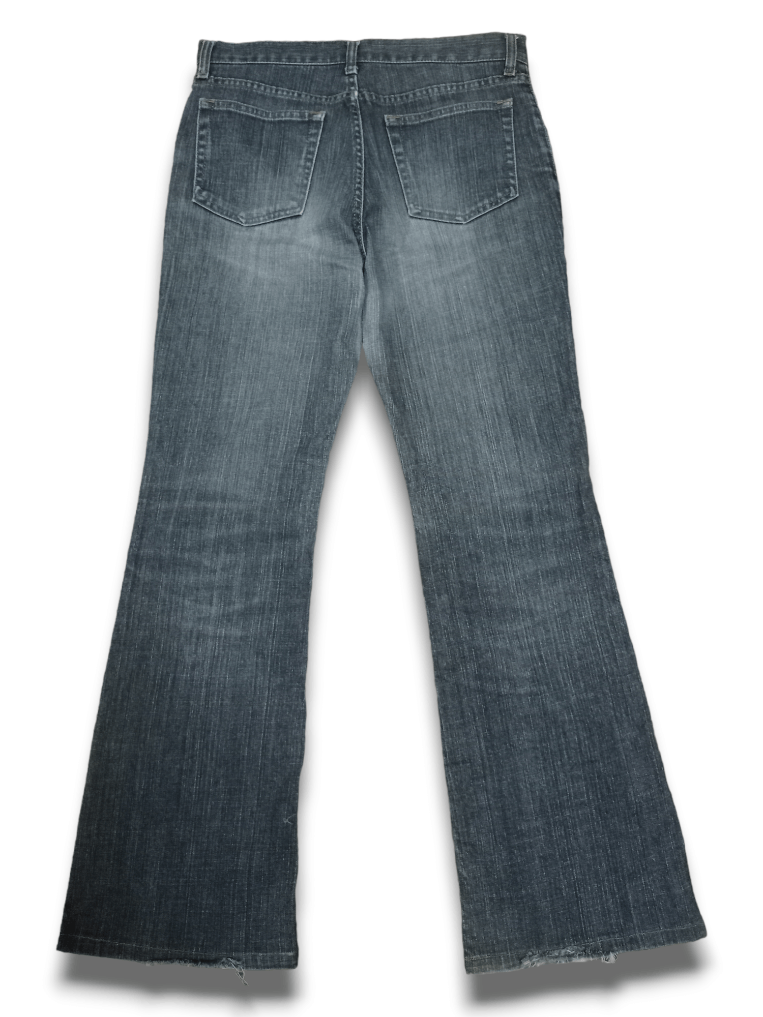 Japanese Brand × Uniqlo Vintage Japanese Uniqlo Distressed Flare Jeans 30x29 Size US 30 / EU 46 - 2 Thumbnail