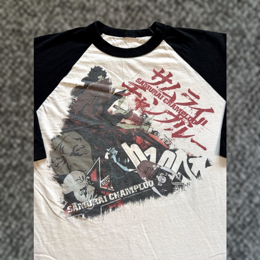 Vintage VINTAGE Samurai Champloo Anime Raglan Baseball Style 3/4 Sleeve T Shirt M White Men Shirt Anime 2000s Size US M / EU 48-50 / 2 - 1 Thumbnail
