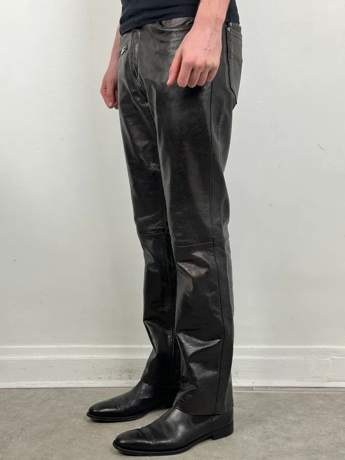 Versace Versace Black Multi-Zips Biker Leather Pants Size US 32 / EU 48 - 3 Thumbnail