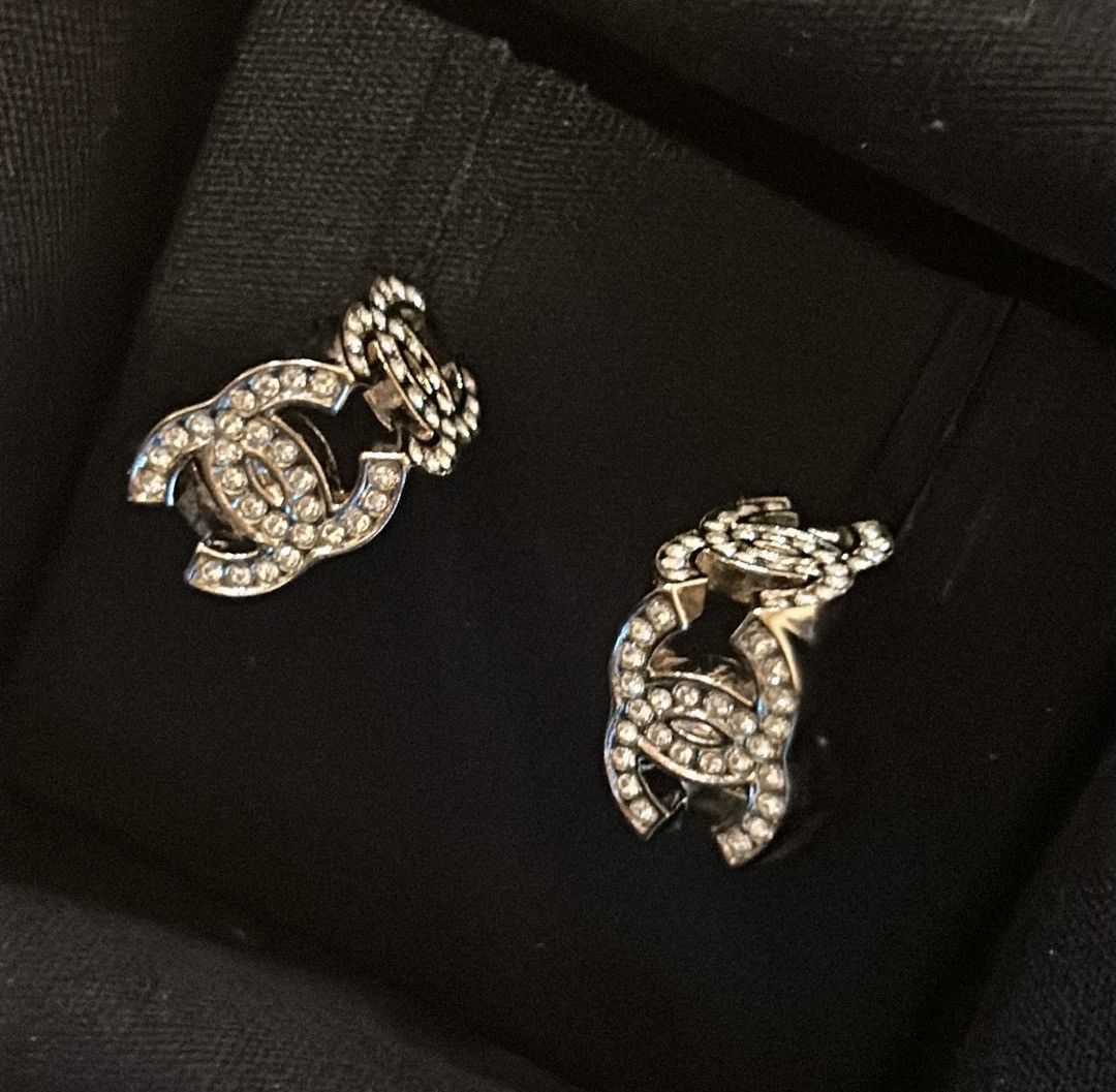 Chanel Chanel Triple Crystal CC Cube Earrings B23B Size ONE SIZE - 2 Thumbnail