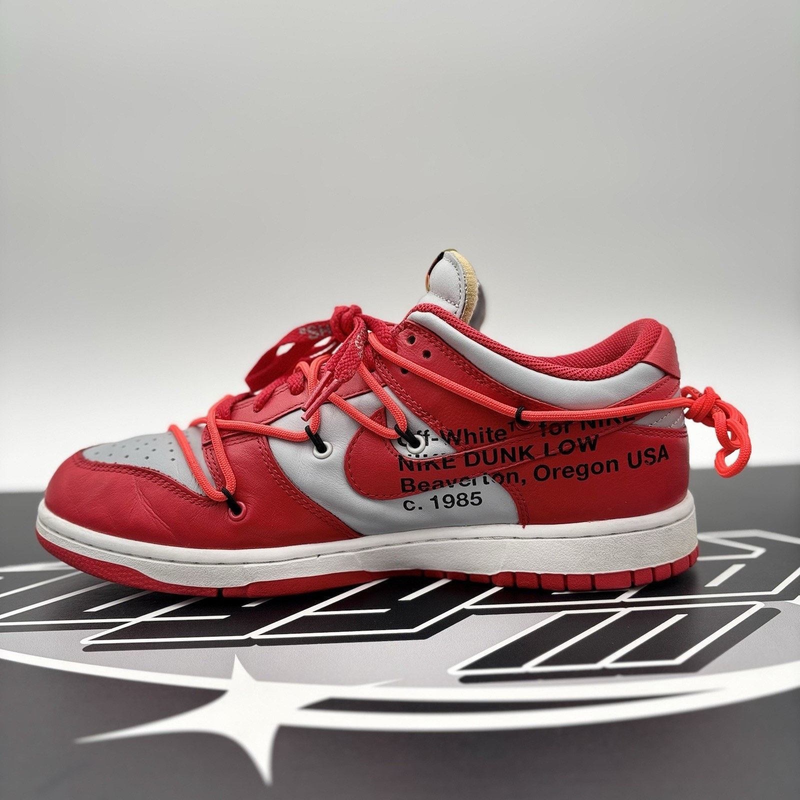 Nike × Off-White Nike Dunk Low x OFF-WHITE 2019 ' University Red ' | CLEAN! Size US 9.5 / EU 42-43 - 4 Thumbnail
