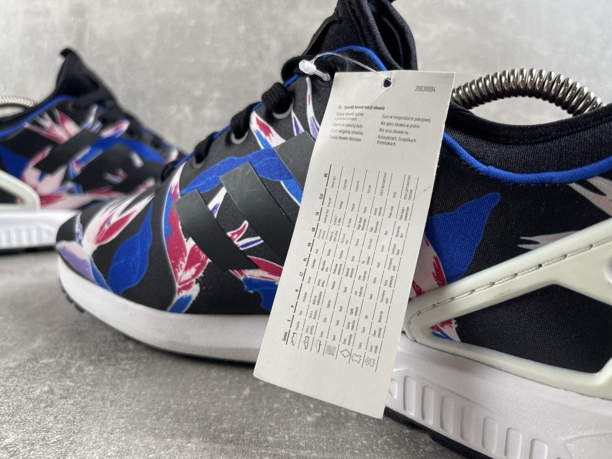 Adidas Adidas Originals ZX Flux Bird of Paradise Floral Sneakers Size US 10.5 / EU 43-44 - 6 Thumbnail
