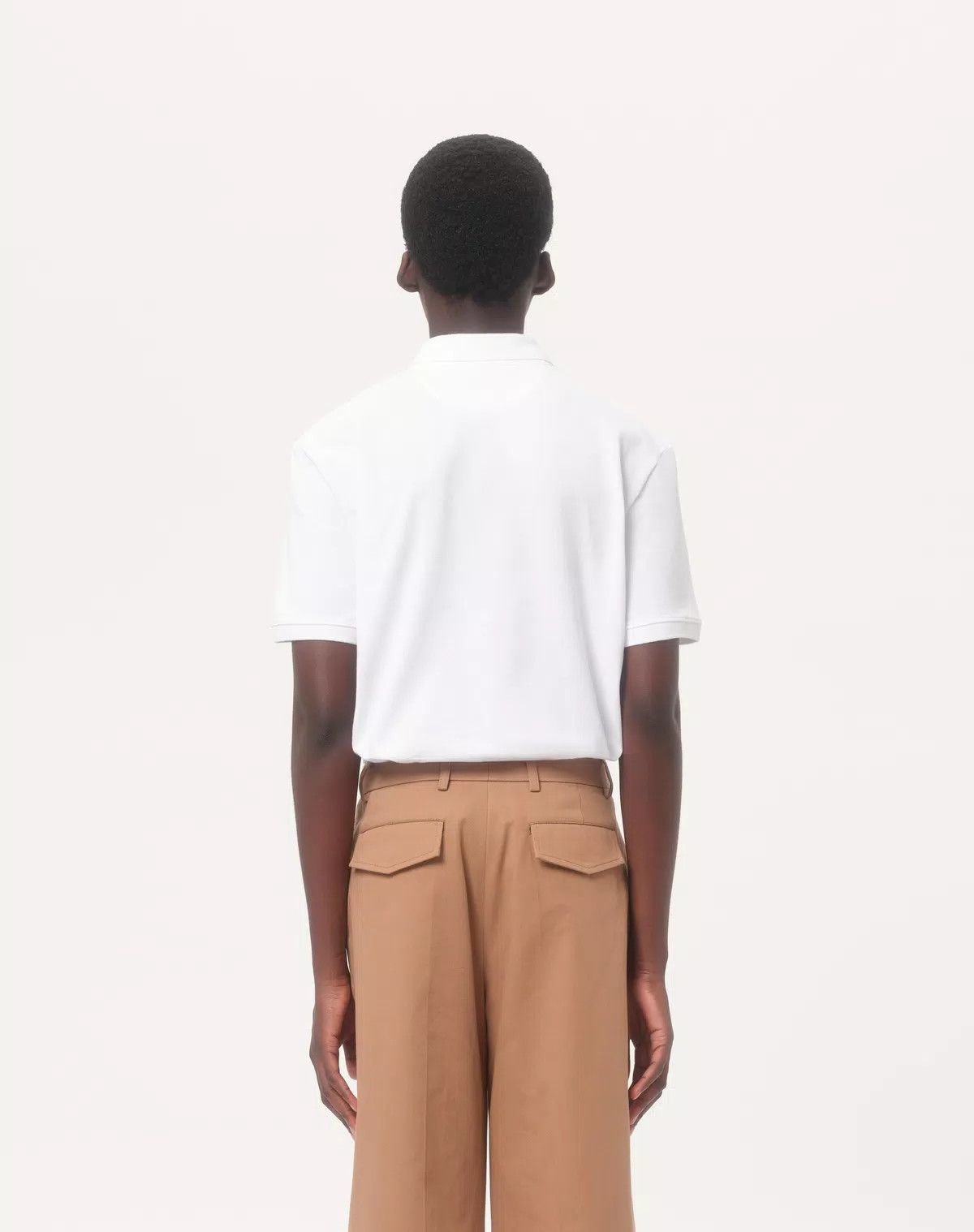 Valentino oc11z0725 Cotton Pique Polo Shirt in White Size US S / EU 44-46 / 1 - 8 Thumbnail