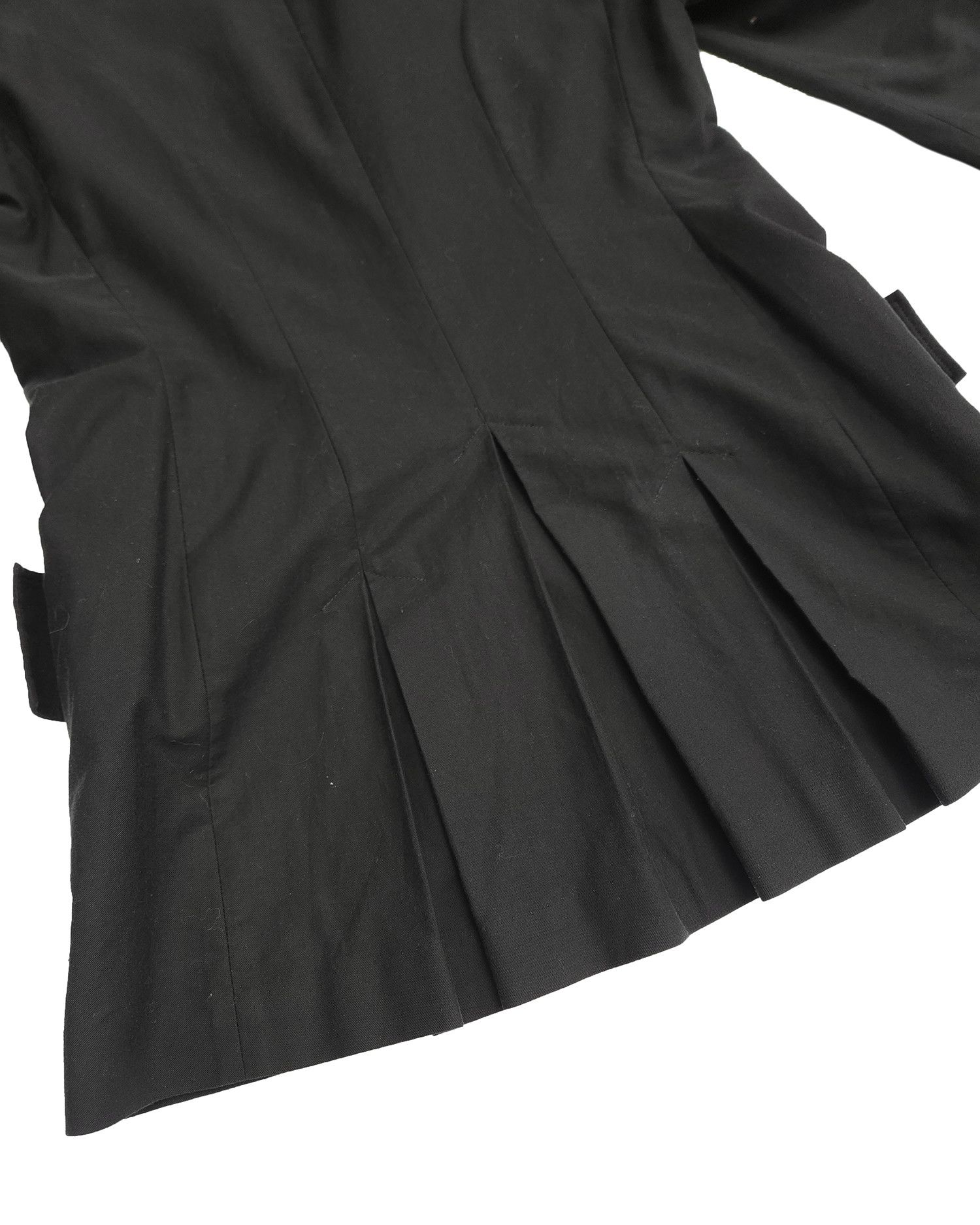 Yohji Yamamoto BLACK Scandal Yohji Yamamoto Back Pleats Cotton Jacket Size US M / EU 48-50 / 2 - 4 Thumbnail