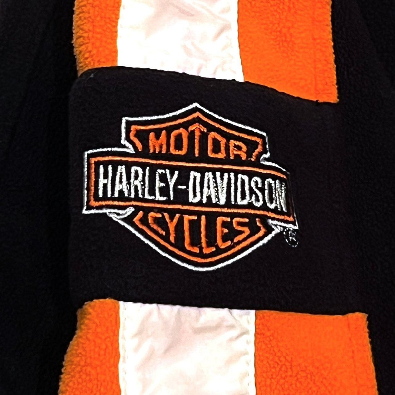 Harley Davidson Harley-Davidson Black Fleece Quarter-Zip w/ Orange Stripes Size US L / EU 52-54 / 3 - 2 Thumbnail