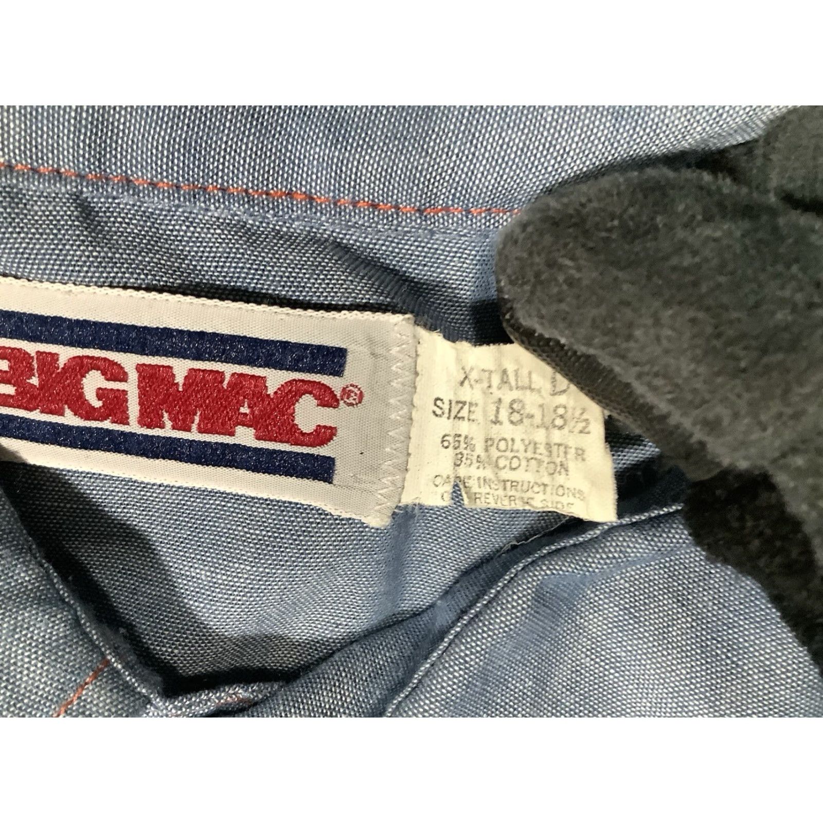 Vintage VINTAGE Big Mac Shirt 2XL Western Chambray Cowboy Long Sleeve Snap Button-Up Collared Blue 70s Retro Work Mens Size US XXL / EU 58 / 5 - 5 Thumbnail