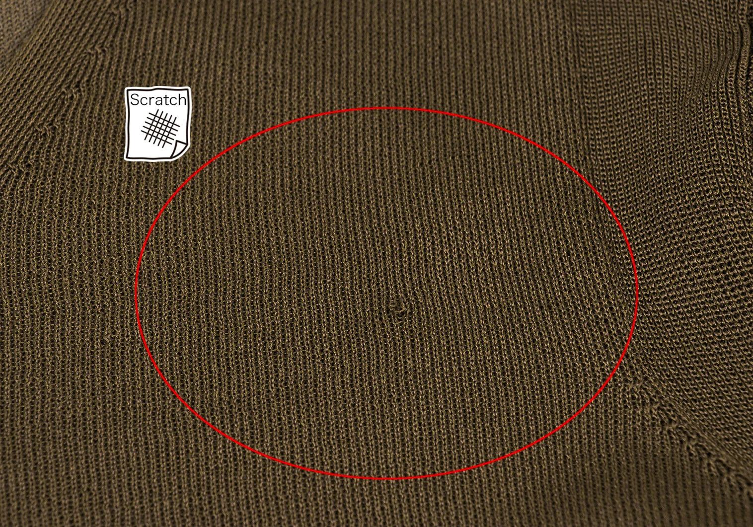 Comme des Garcons Homme Plus V-Neck Sheer Stretch Knit Sweater in Khaki, Size M Size US M / EU 48-50 / 2 - 4 Thumbnail