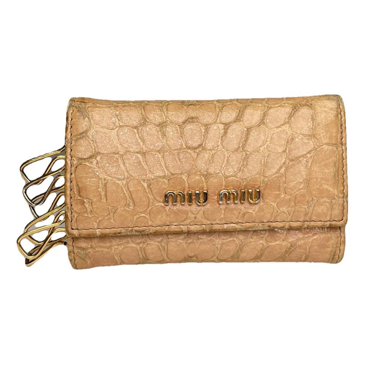 Miu Miu Beige Leather Purse Size ONE SIZE - 1 Thumbnail