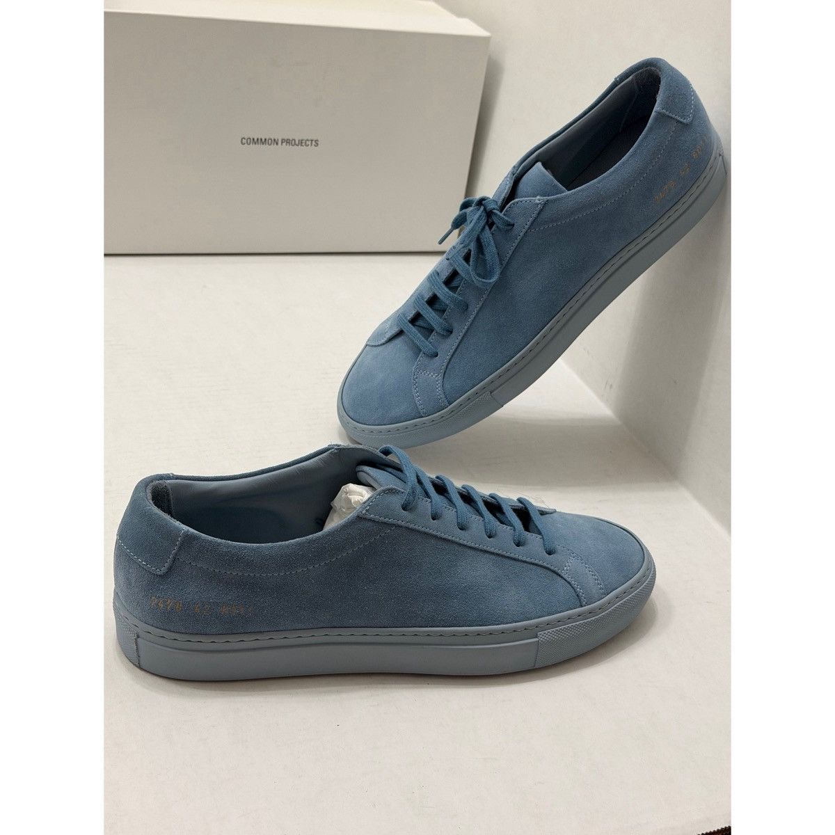 Common Projects COMMON PROJECTS ORIGINAL ACHILLES IN SUEDE BABY BLUE Size US 9 / EU 42 - 1 Thumbnail