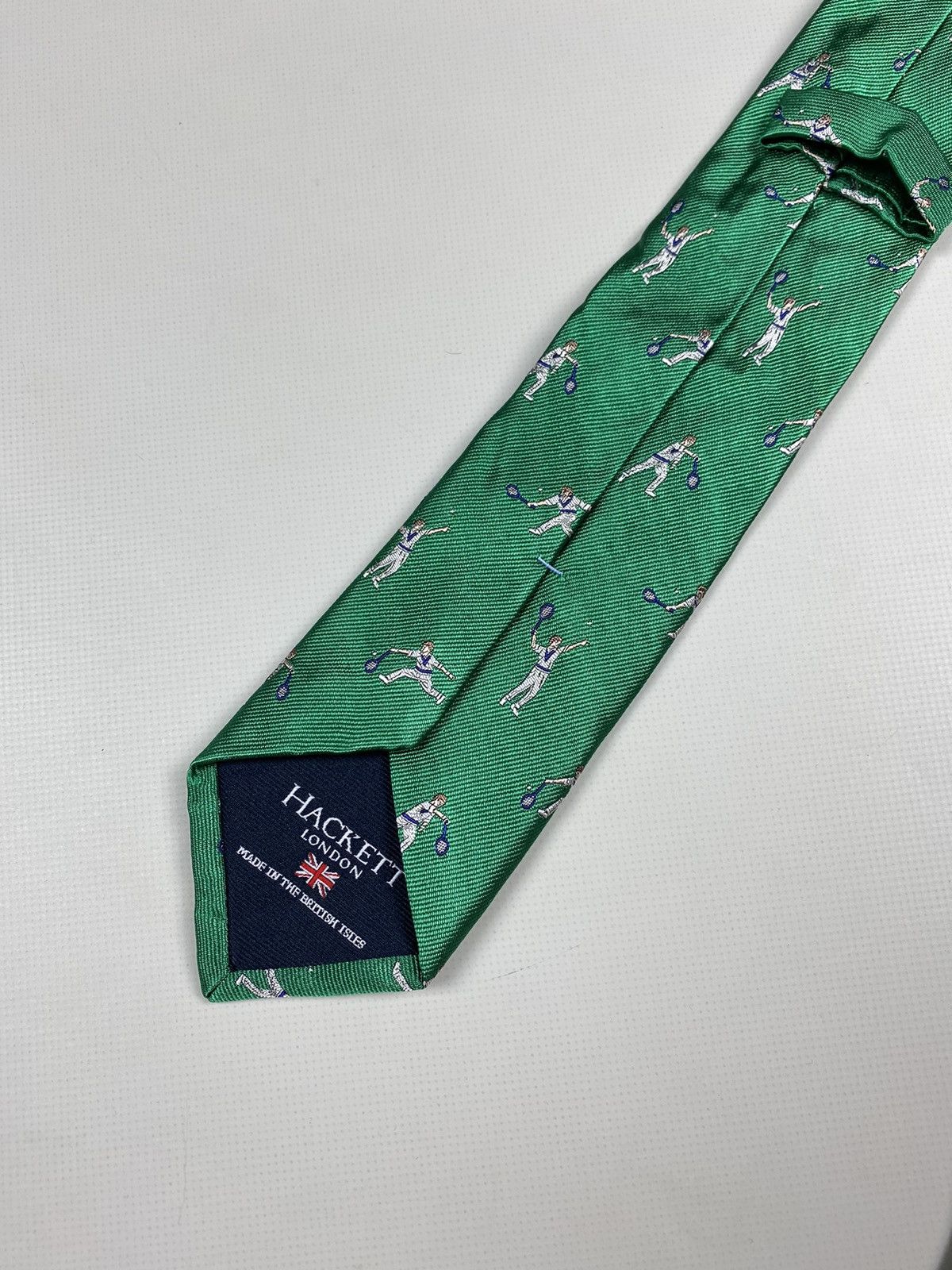 Hackett Hackett London Tennis Pattern silk tie Size ONE SIZE - 11 Thumbnail