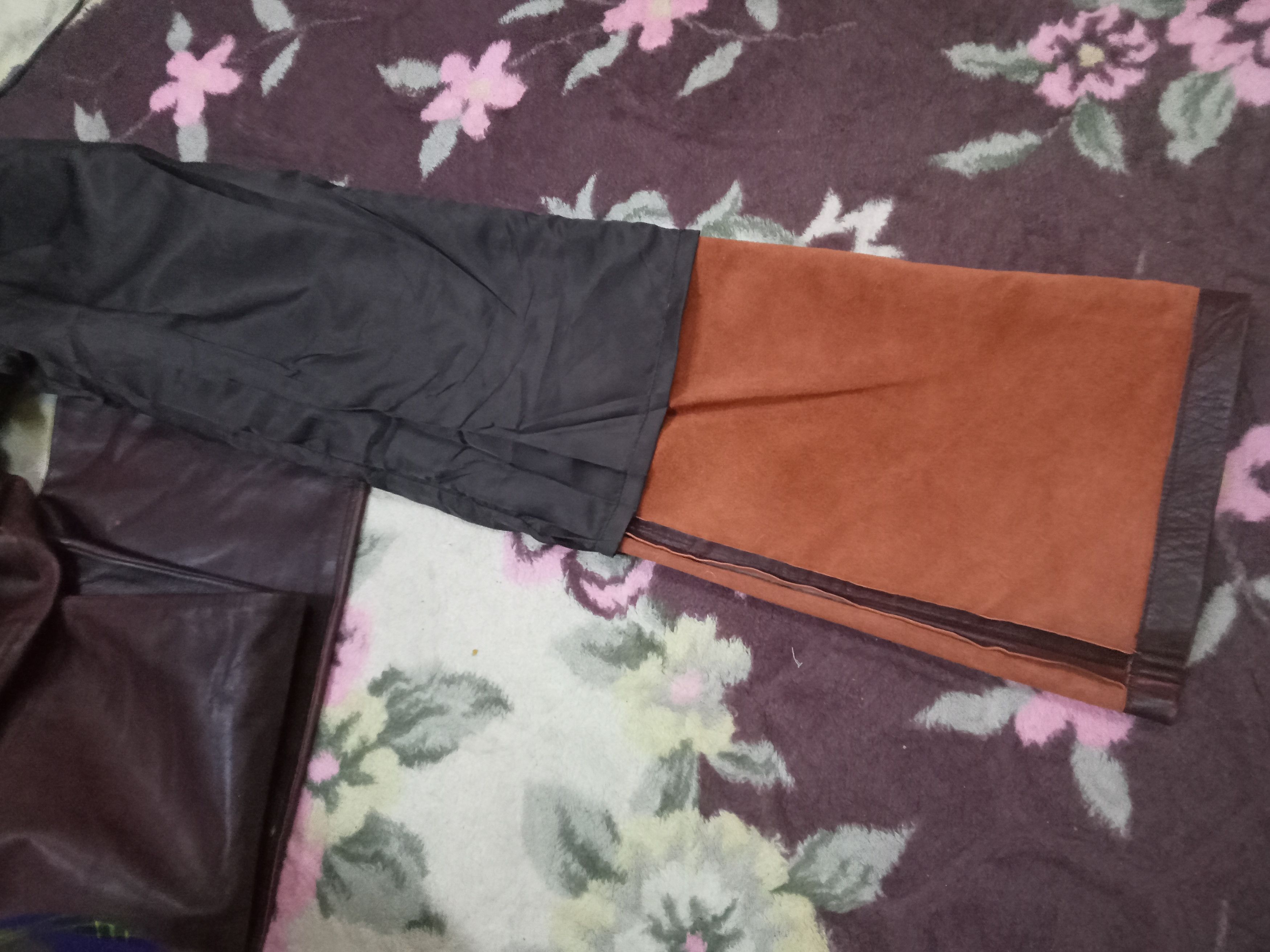 Other Acide Flare Cow Leather Pants Size 29" - 10 Thumbnail