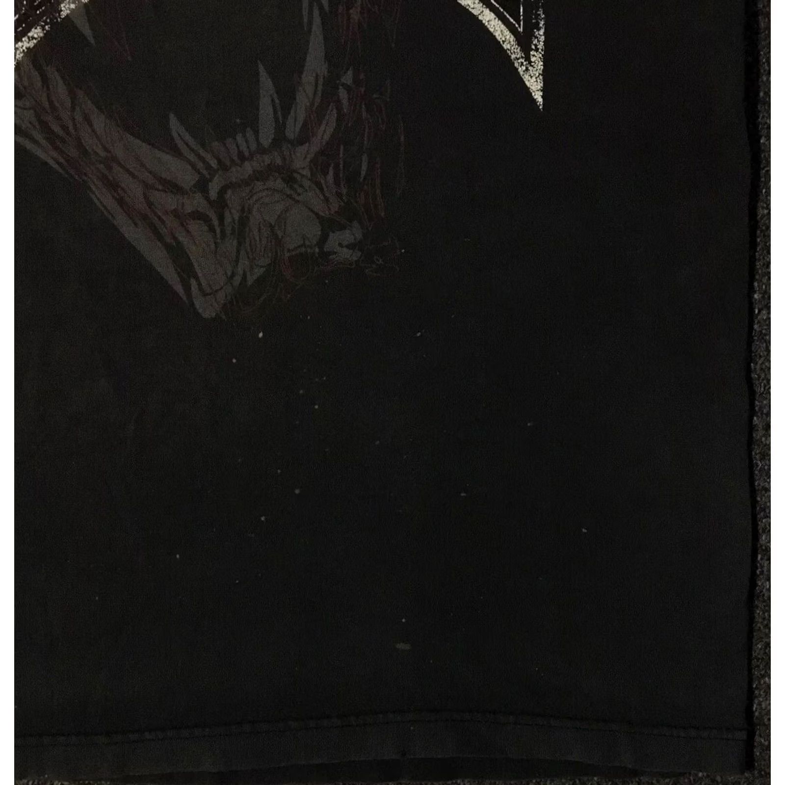 Affliction Vtg TAPOUT Shirt Biker Emo Distressed All Over Print S Black Mens T-Shirt 80s 90s Grunge Skate Harley Rockabilly USA Fires Flames Size US S / EU 44-46 / 1 - 6 Thumbnail