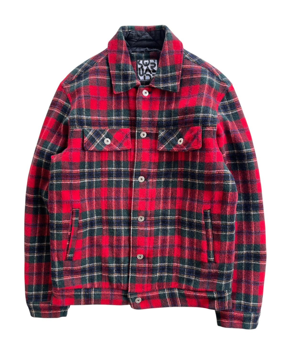 Japanese Brand Japanese Square Wool Tartan Jacket Size US M / EU 48-50 / 2 - 1 Thumbnail