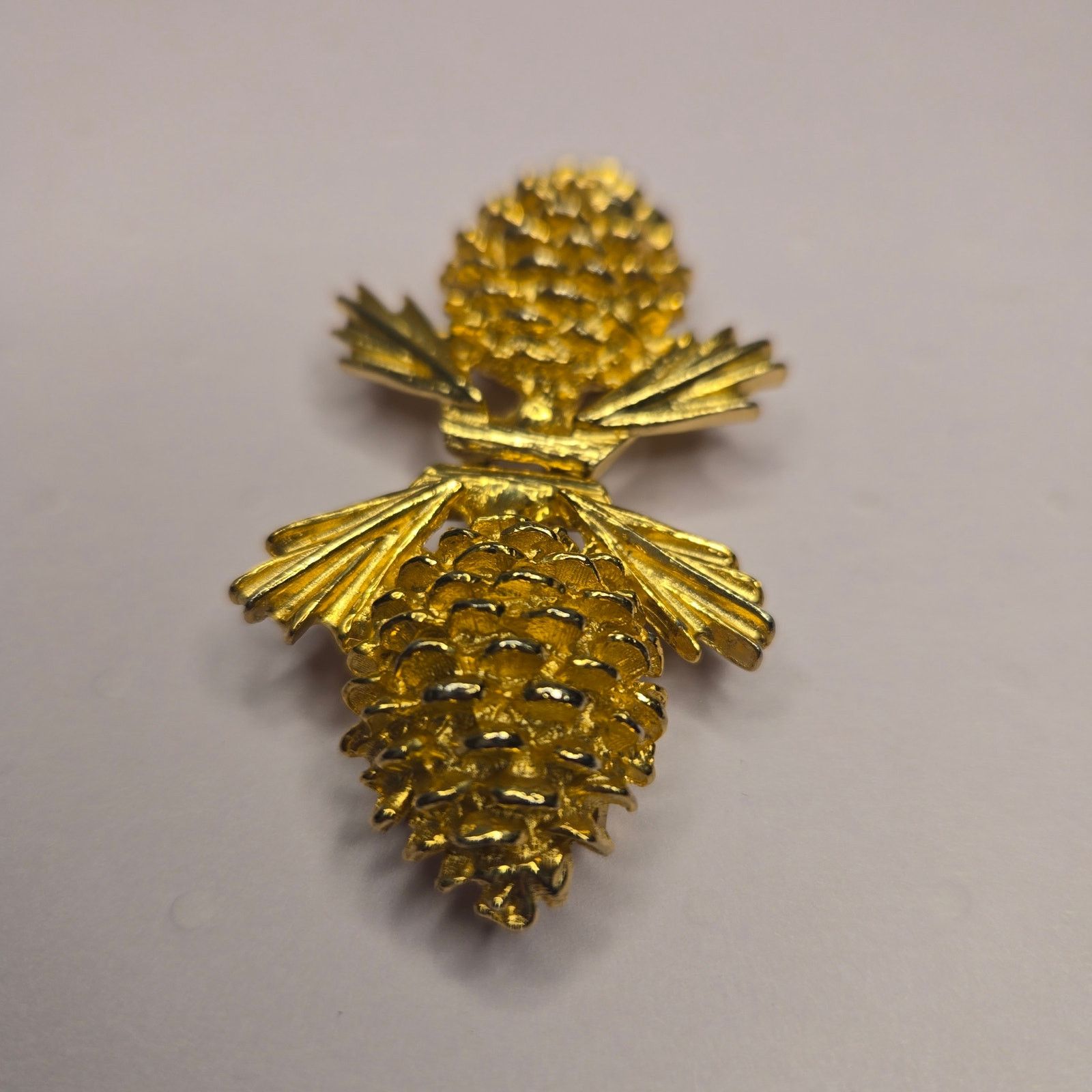 Vintage Vintage Mimi di N 1975 Gold Tone Pine Cone Belt Buckle Size ONE SIZE - 4 Thumbnail