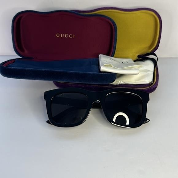 Gucci New Authentic GUCCI Square Frame Sunglasses GG0326S Black Size ONE SIZE - 11 Thumbnail