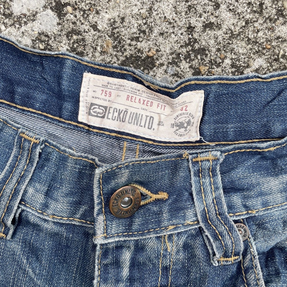 Ecko Unltd. Vintage Ecko Unltd Distressed Denim Jeans Size US 34 / EU 50 - 5 Thumbnail