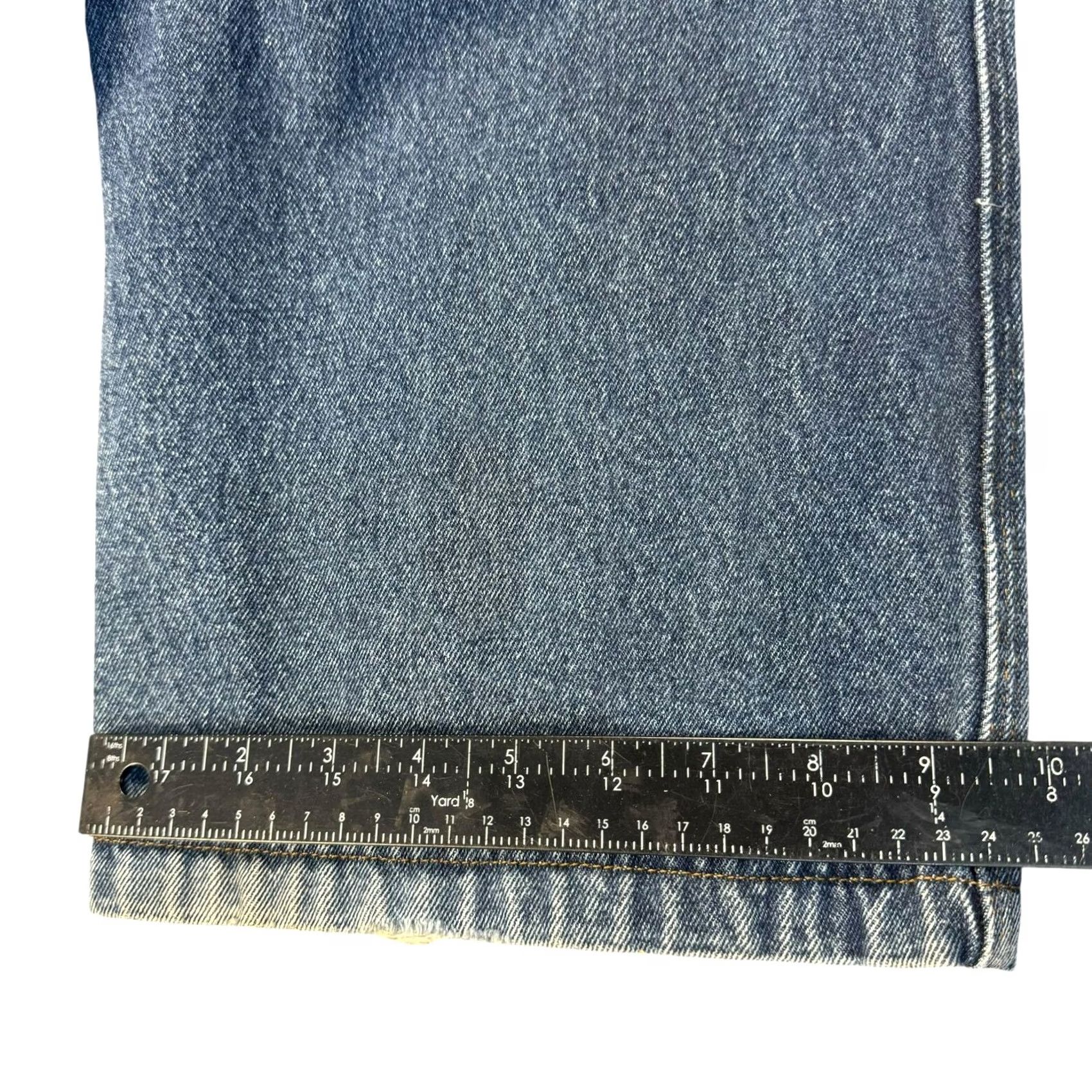 Duluth Trading Company Duluth Jeans Mens 38x29 Carpenter Mid-rise Wide-leg Utility Workwear Medium Wash Size US 38 / EU 54 - 5 Thumbnail