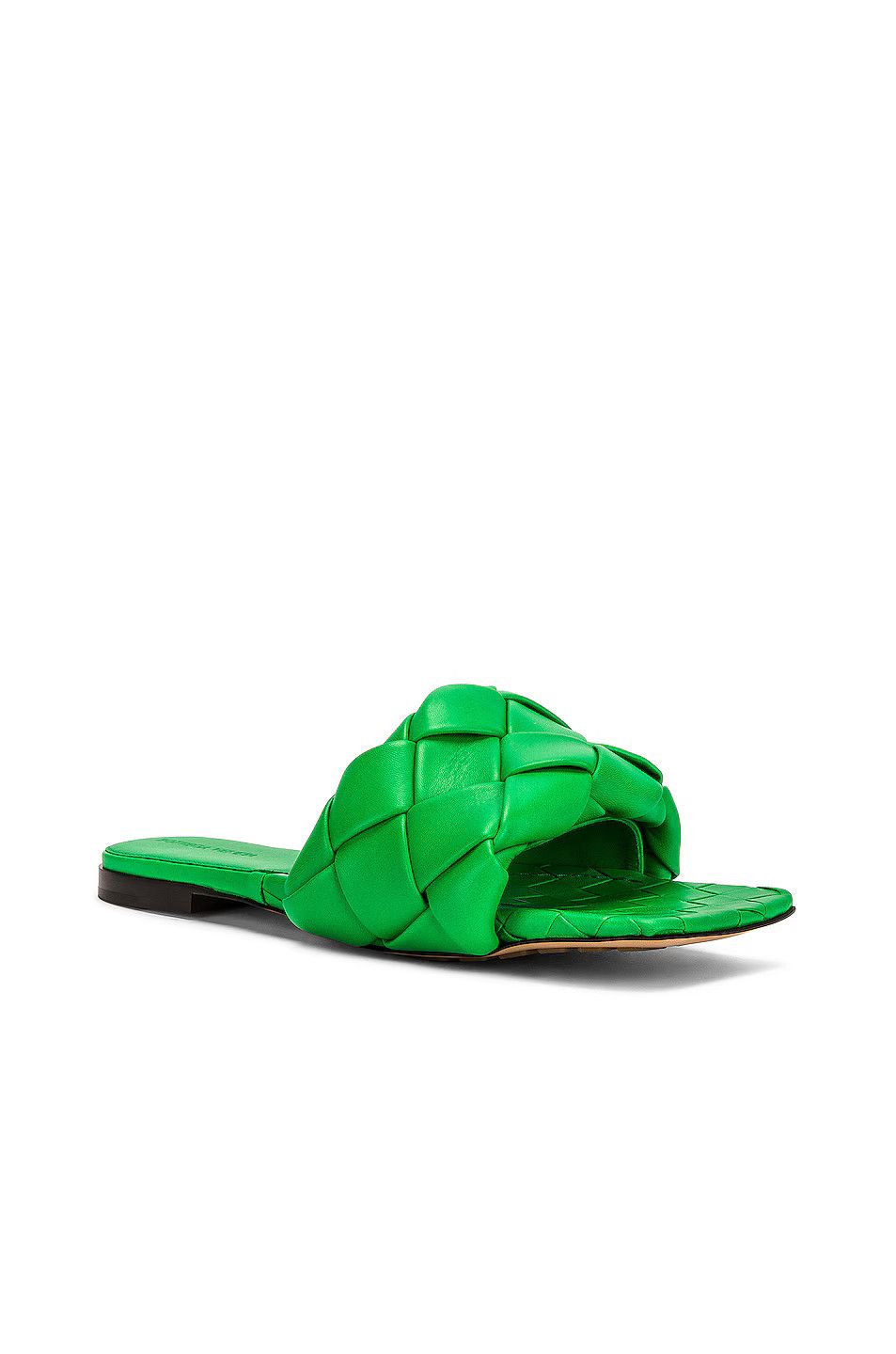 Bottega Veneta o1n1vont1225 Lido Flat Sandals in Green Size US 11 / IT 41 - 2 Thumbnail