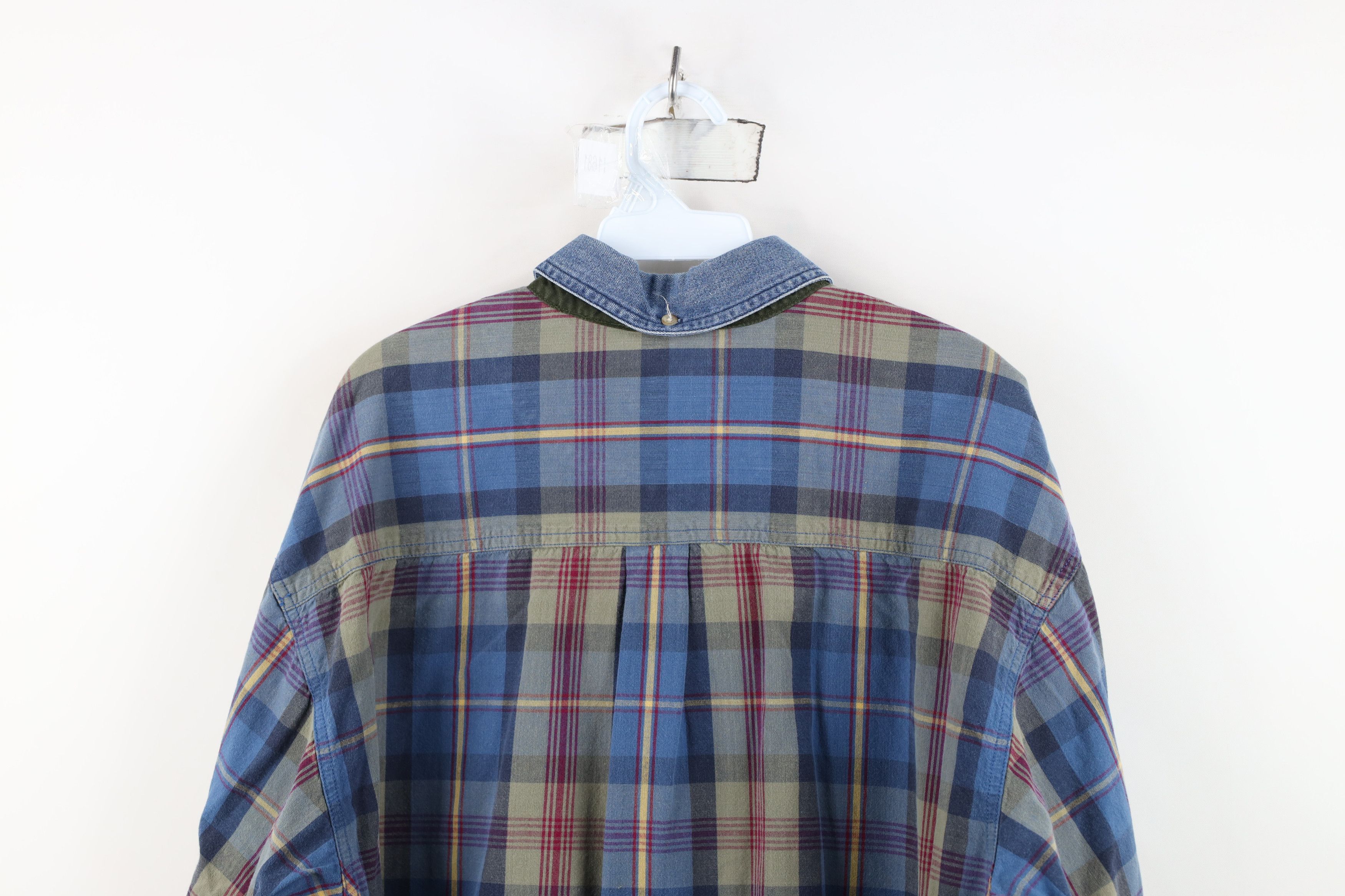 Vintage Vintage 90s Streetwear Collar Collared Button Down Shirt Size US L / EU 52-54 / 3 - 12 Thumbnail