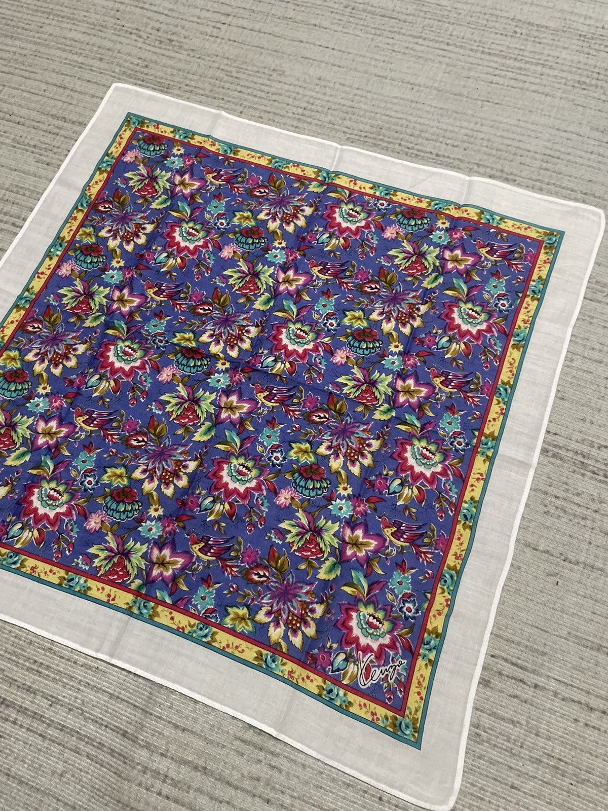 Kenzo Vintage Kenzo handkerchief bandana pocket square Size ONE SIZE - 2 Thumbnail