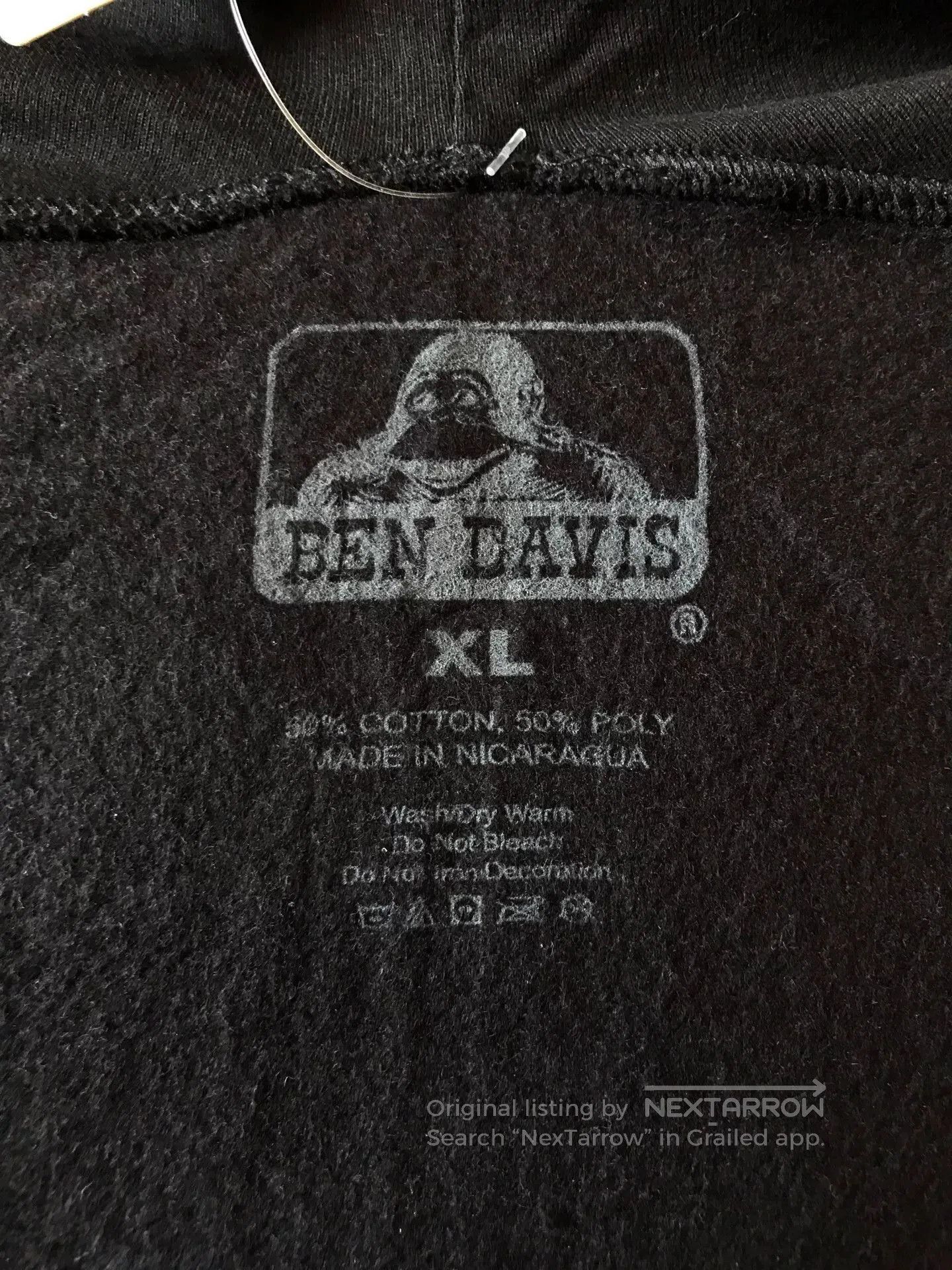 Ben Davis Ben Davis 9034 Black XL Hooded Zip Sweatshirt. Size US XL / EU 56 / 4 - 9 Thumbnail