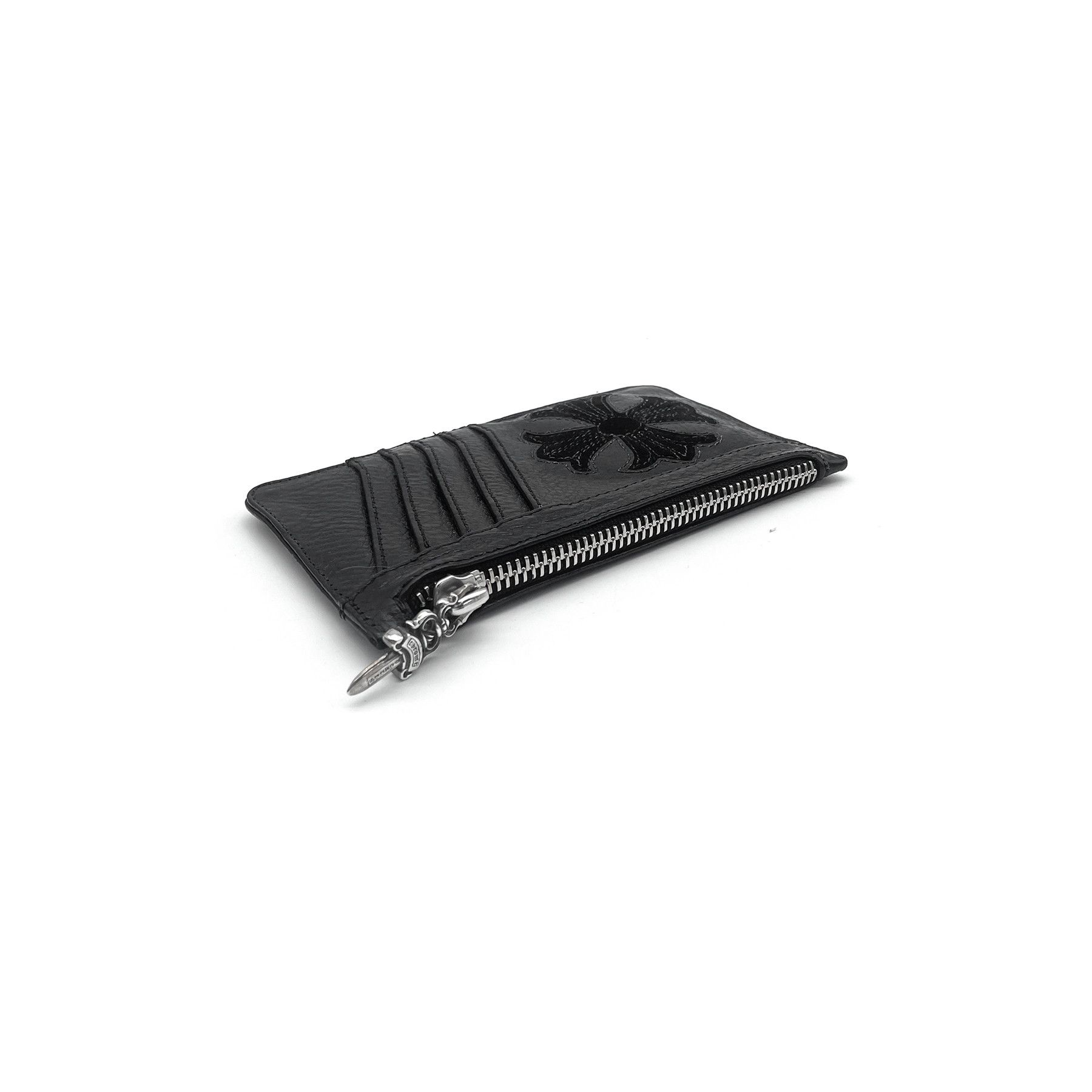 Chrome Hearts Chrome Hearts Suede Cross Patch Silver Dagger Card Holder Size ONE SIZE - 3 Thumbnail