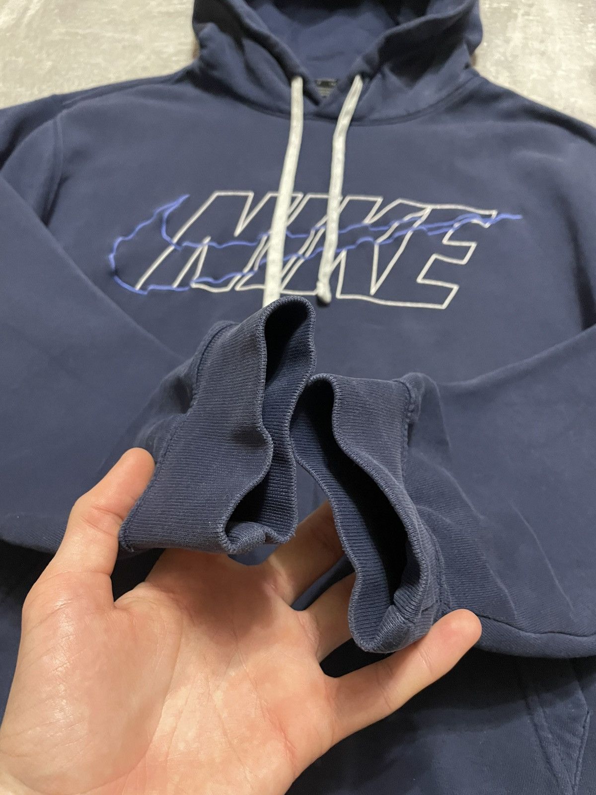 Nike × Vintage Vintage Nike Swoosh Logo Hoodie Pullover Y2K Size S Size US S / EU 44-46 / 1 - 6 Thumbnail