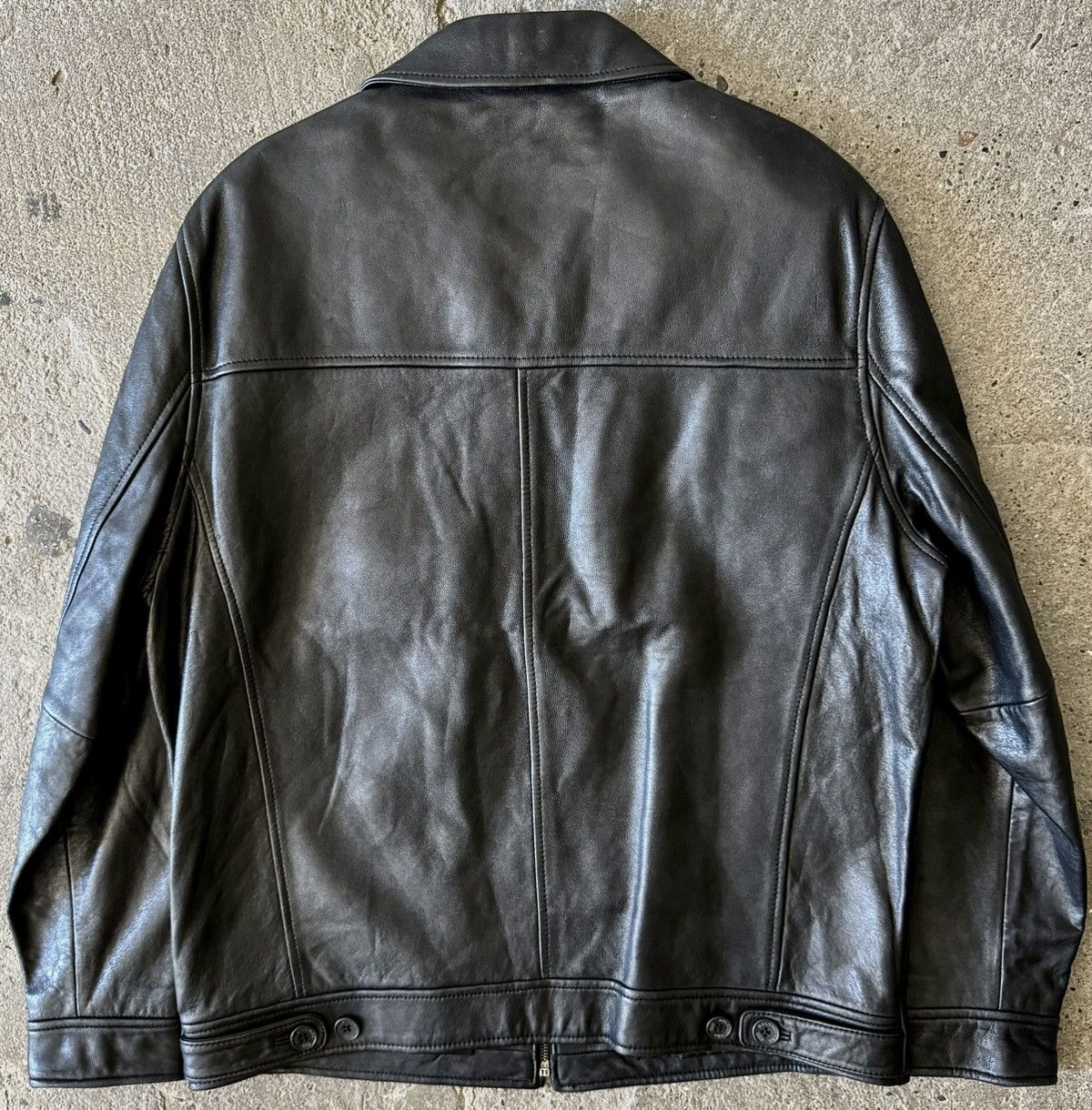 Balenciaga Balenciaga - 1997 - Nicolas Ghesquière-Zip Up Leather Jacket Size US L / EU 52-54 / 3 - 10 Thumbnail